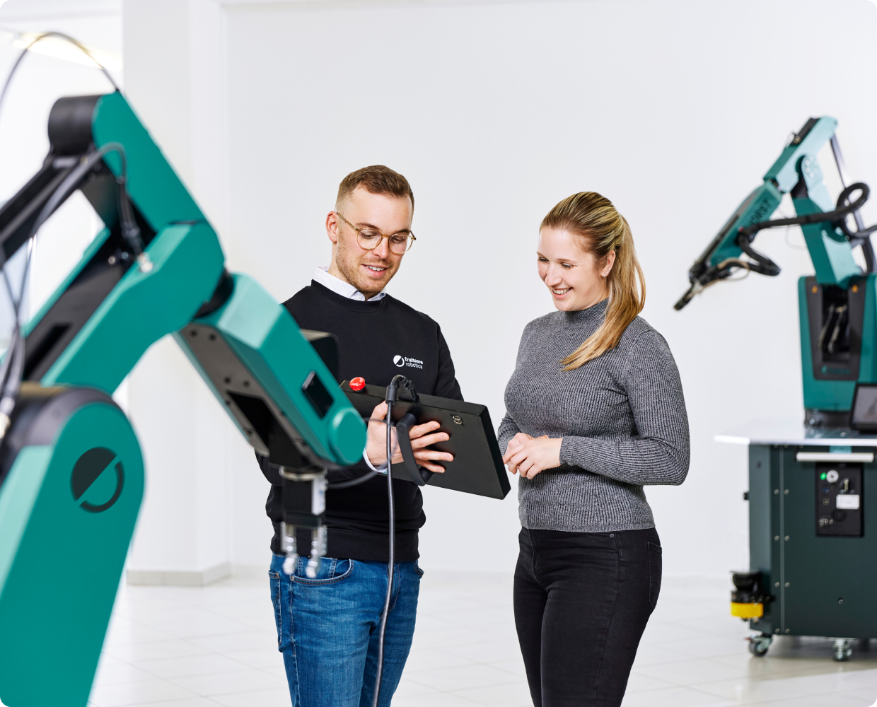 fruitcore-robotics Vertiefenden Schulung am Industrieroboter HORST